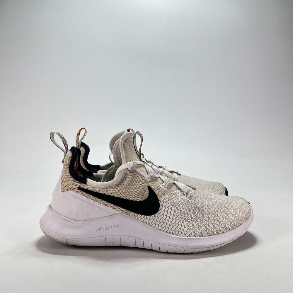 Nike Free TR 8 Print White Black Cross Training Shoes AH0709-100 Womens Size 6.5